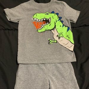 Gray dinosaur outfit